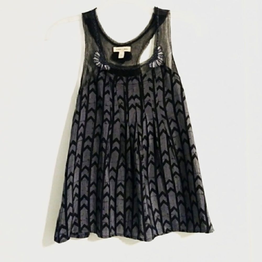 Urban Outfitters Silence & Noise Mesh Beaded Tank